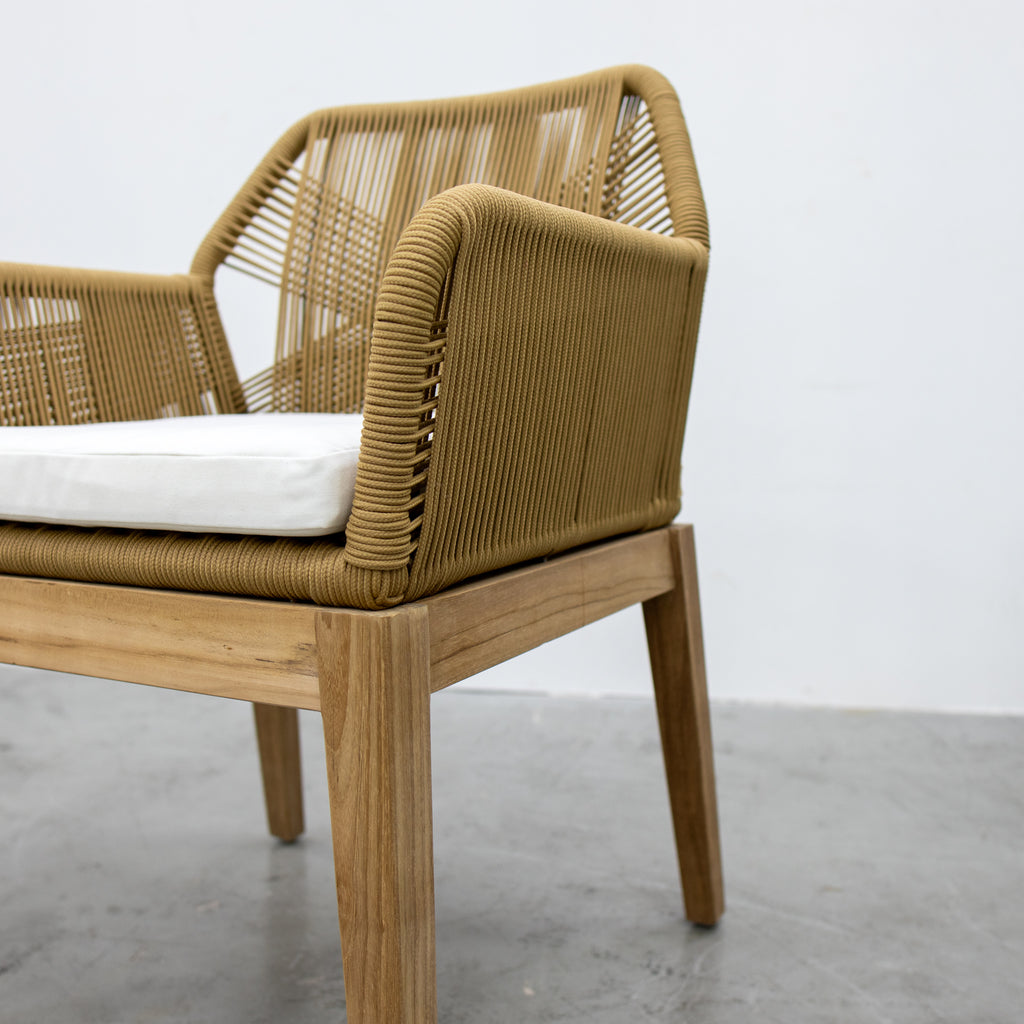 Teak & Rope Chair 2 Side view 5