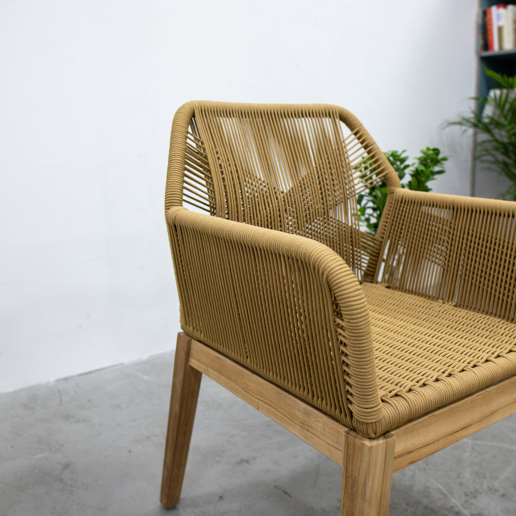 Teak & Rope Chair 2 Side view 6