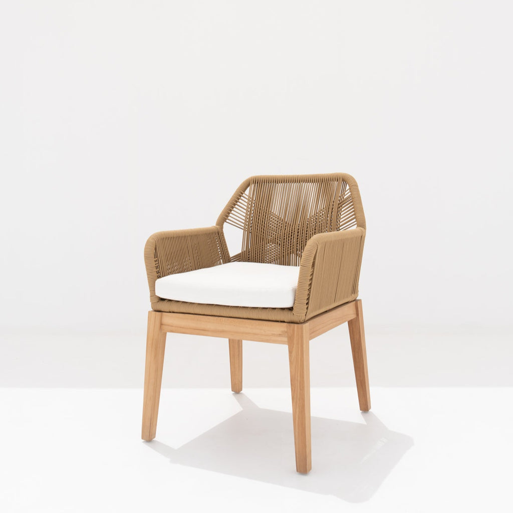Teak & Rope Chair 2 Side view