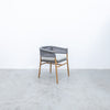 Teak & Rope Chair Side view
