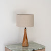 Teak Spire Table Lamp Perspective View 2