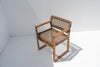 Teak Weave Chair Side view 4