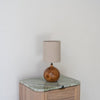 Teak Globe Table Lamp Perspective View 1