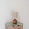 Teak Globe Table Lamp Perspective View 2