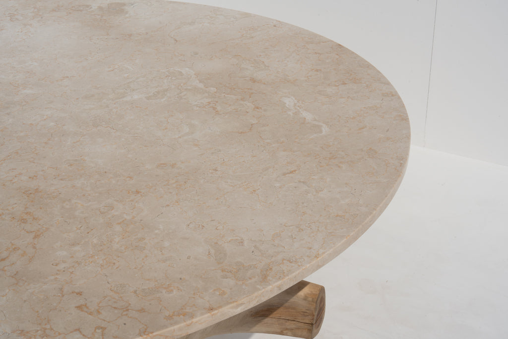 Terra Root Marble Dining Table Detailed Top Texture View 2