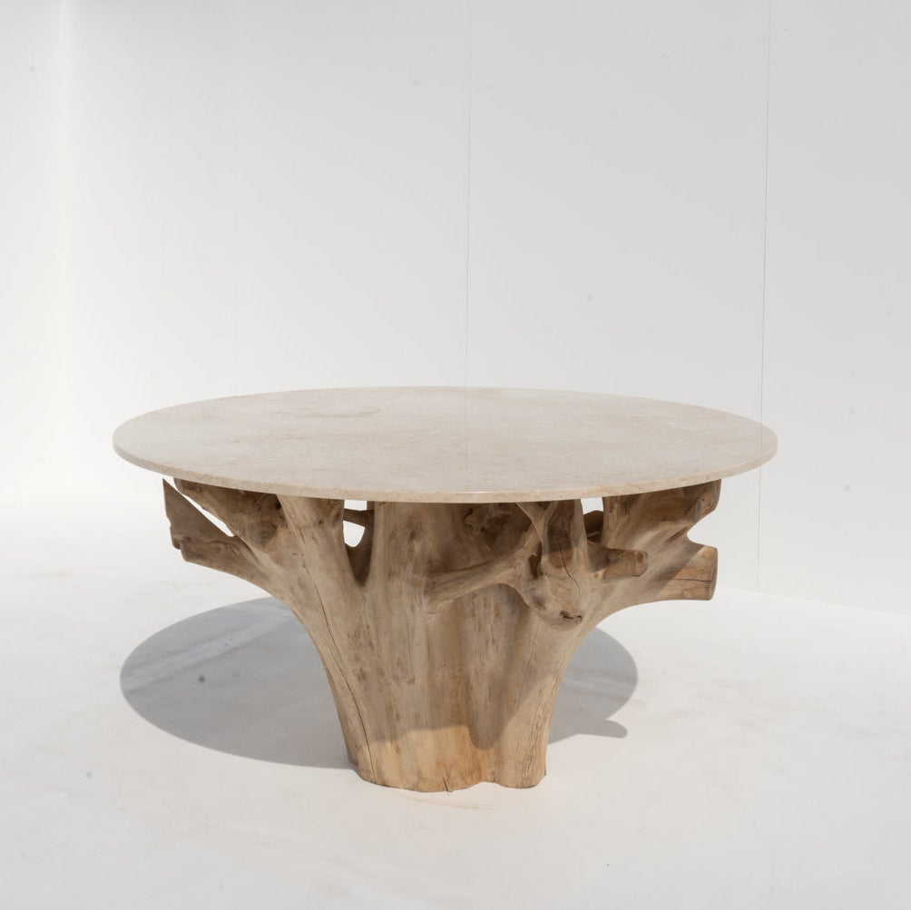 Terra Root Marble Dining Table Perspective View 6