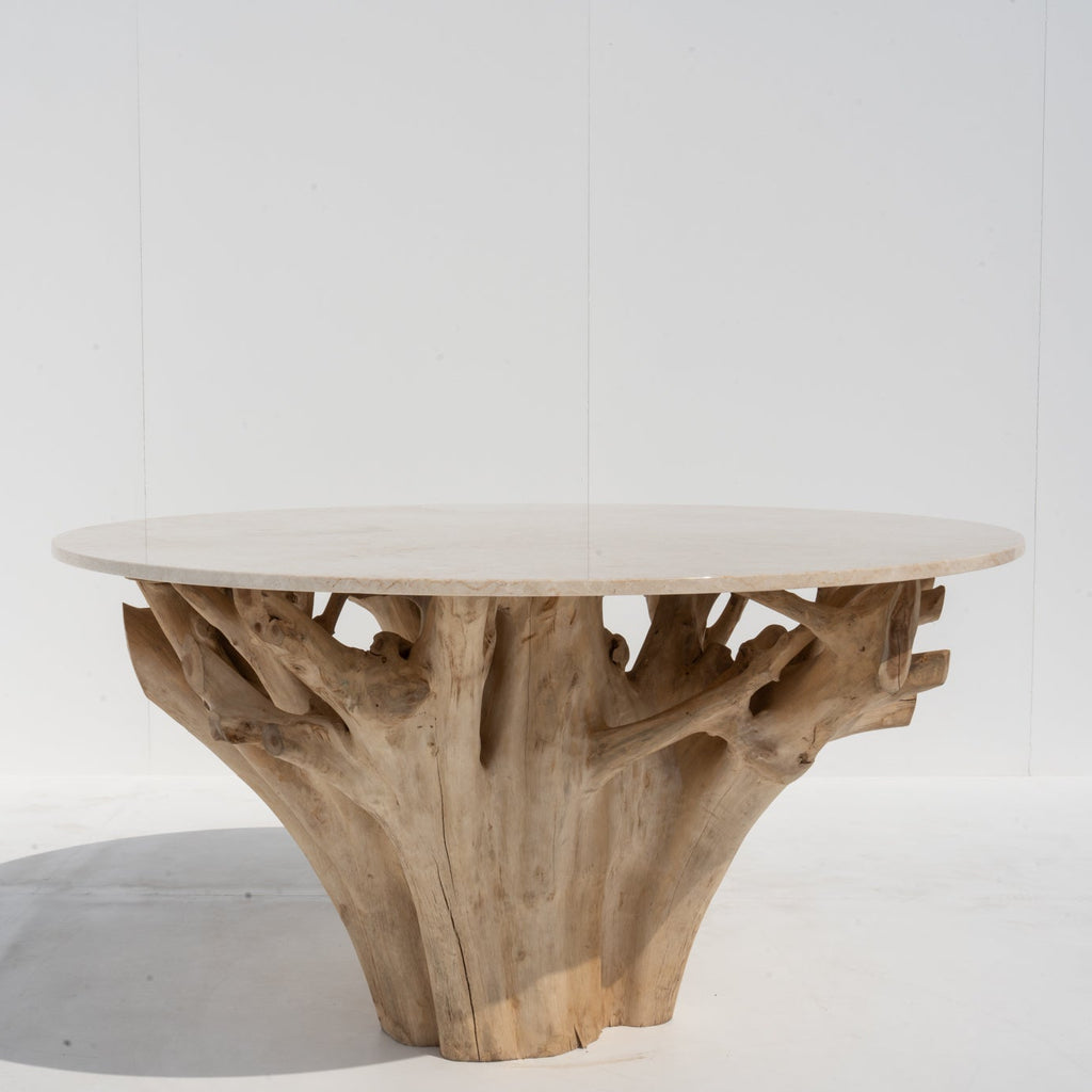 Terra Root Marble Dining Table Perspective View 8
