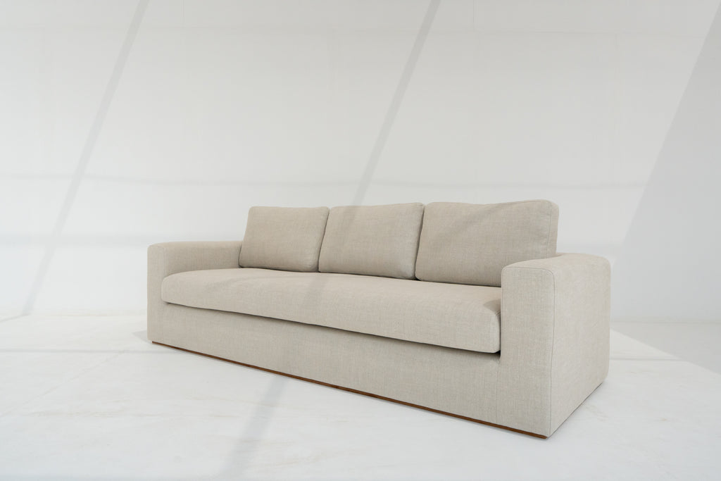 Tess Linen Sofa Perspective View 1