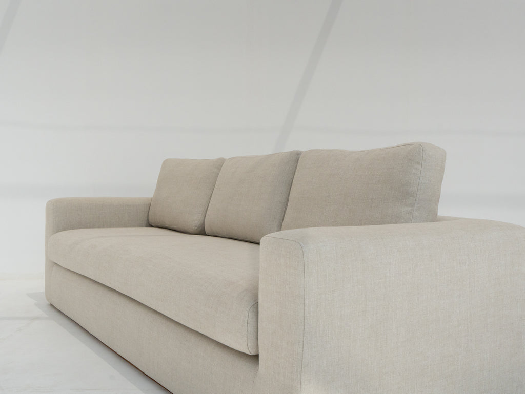 Tess Linen Sofa Perspective View 3