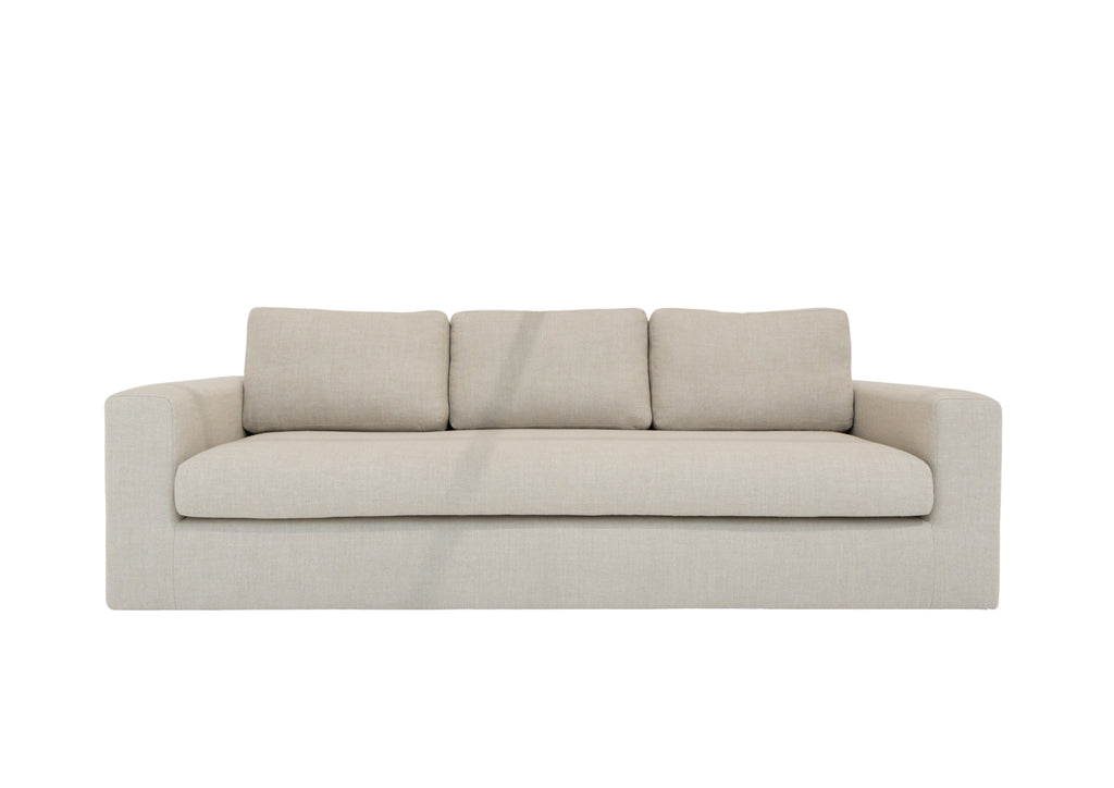 Tess Linen Sofa White Background View
