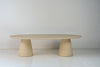 The Nesso Micro Cement Dining Table Front View 2