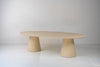 The Nesso Micro Cement Dining Table Perspective View 3