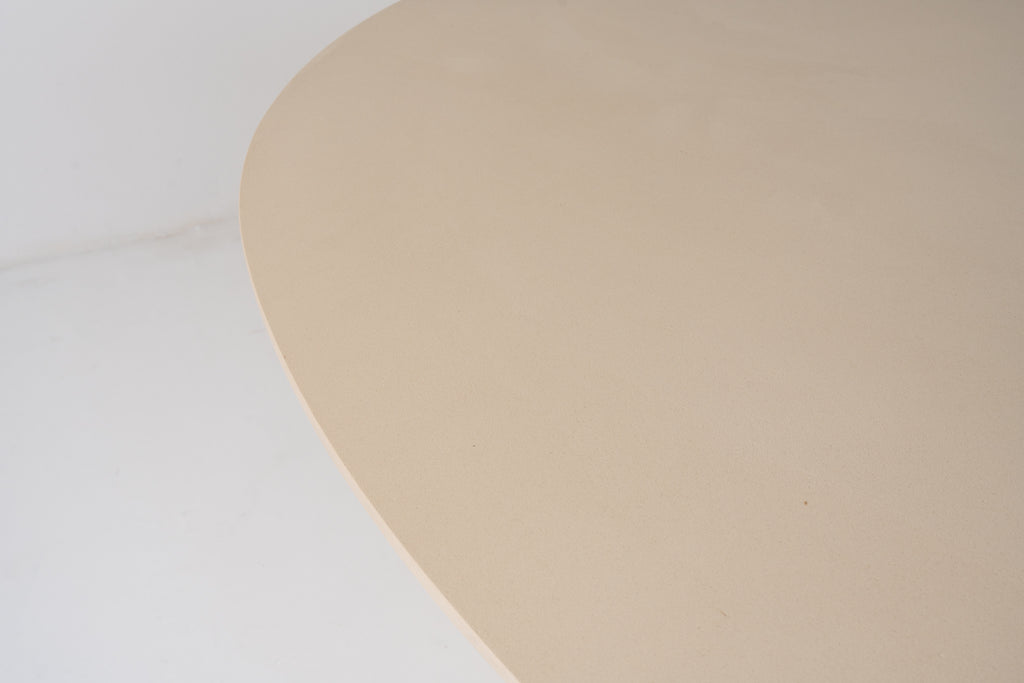 The Nesso Micro Cement Dining Table Perspective View 7