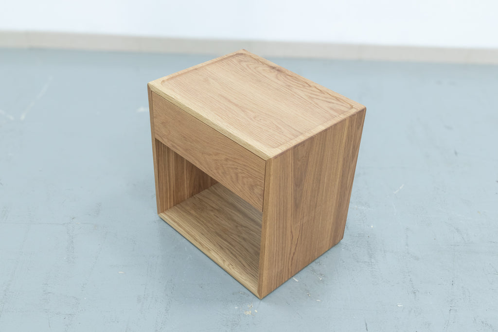 The Oak Nightstand Side view