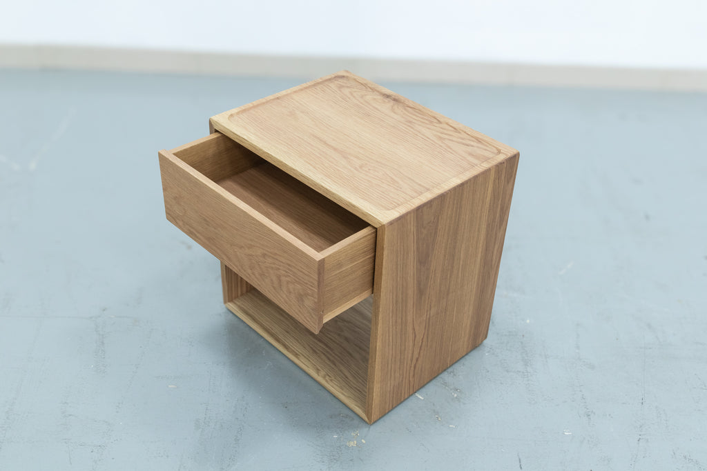 The Oak Nightstand Side view 2