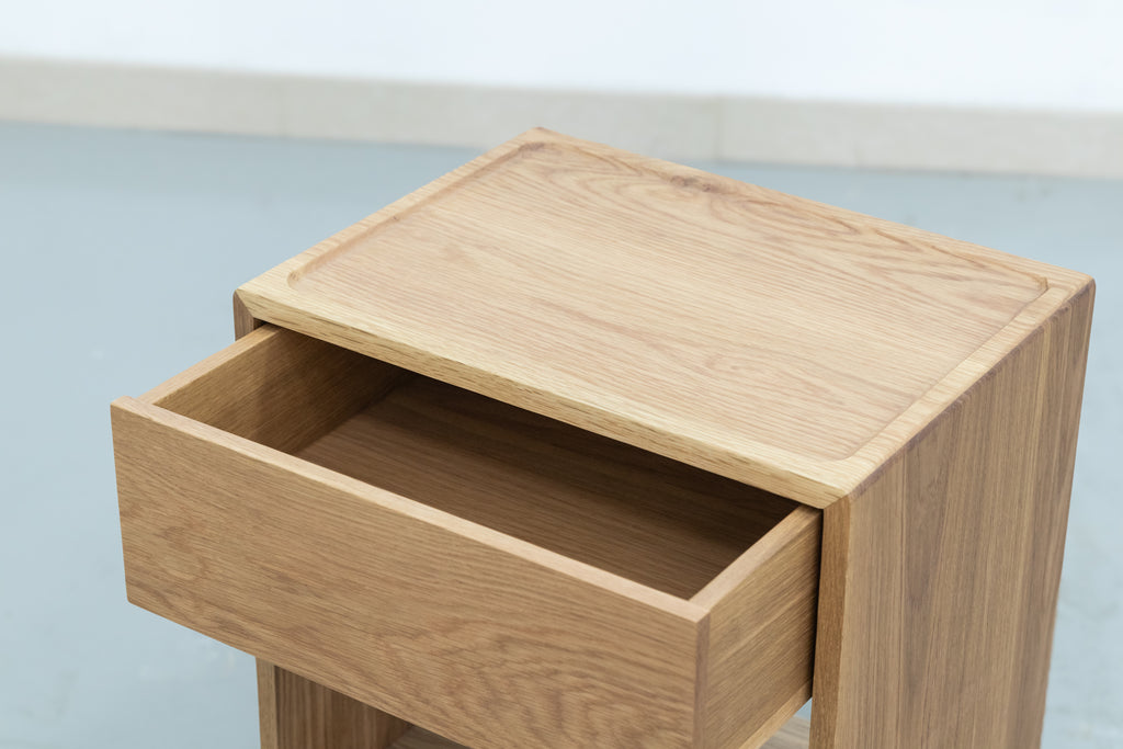 The Oak Nightstand Side view 4