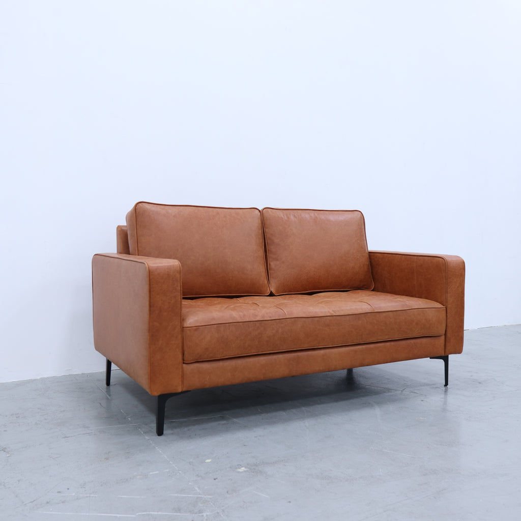 The Office Leather Sofa Perspective View 4
