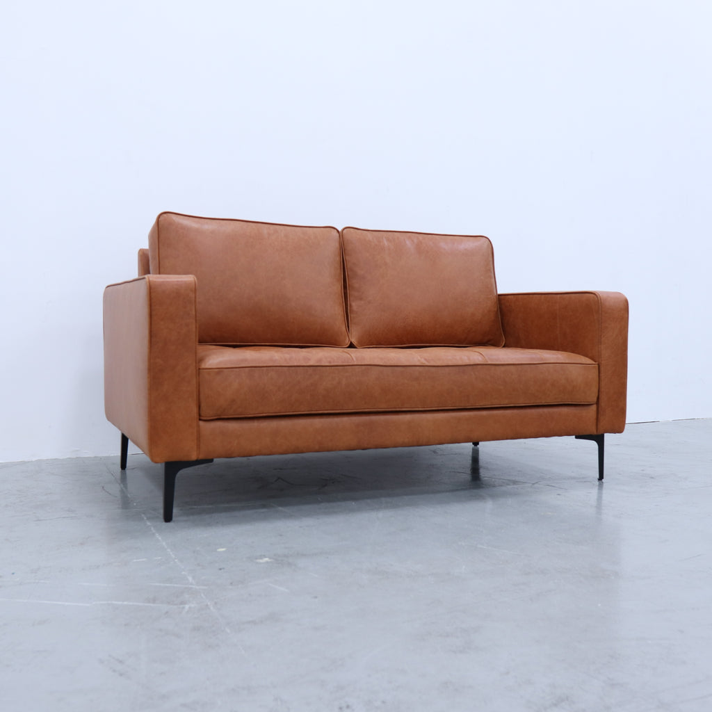 The Office Leather Sofa Perspective View 5