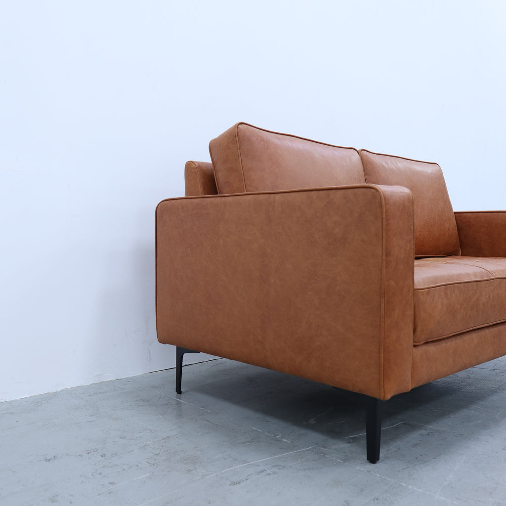 The Office Leather Sofa Perspective View 6