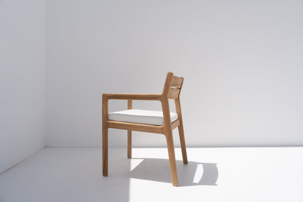 Tierra Teak Dining Chair Side view 2