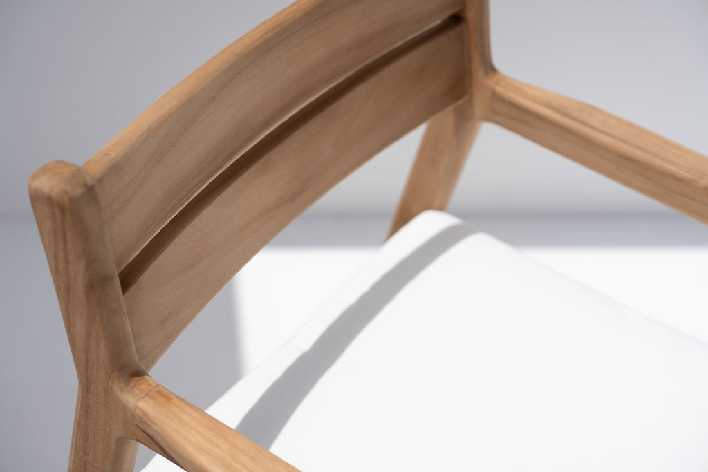 Tierra Teak Dining Chair Side view 7