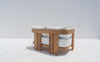 Toscana Teak 2-Seater Sofa Back view