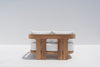 Toscana Teak 2-Seater Sofa Back view
