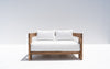 Toscana Teak 2-Seater Sofa Front view