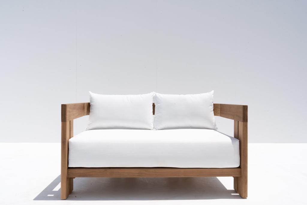 Toscana Teak 2-Seater Sofa Front view
