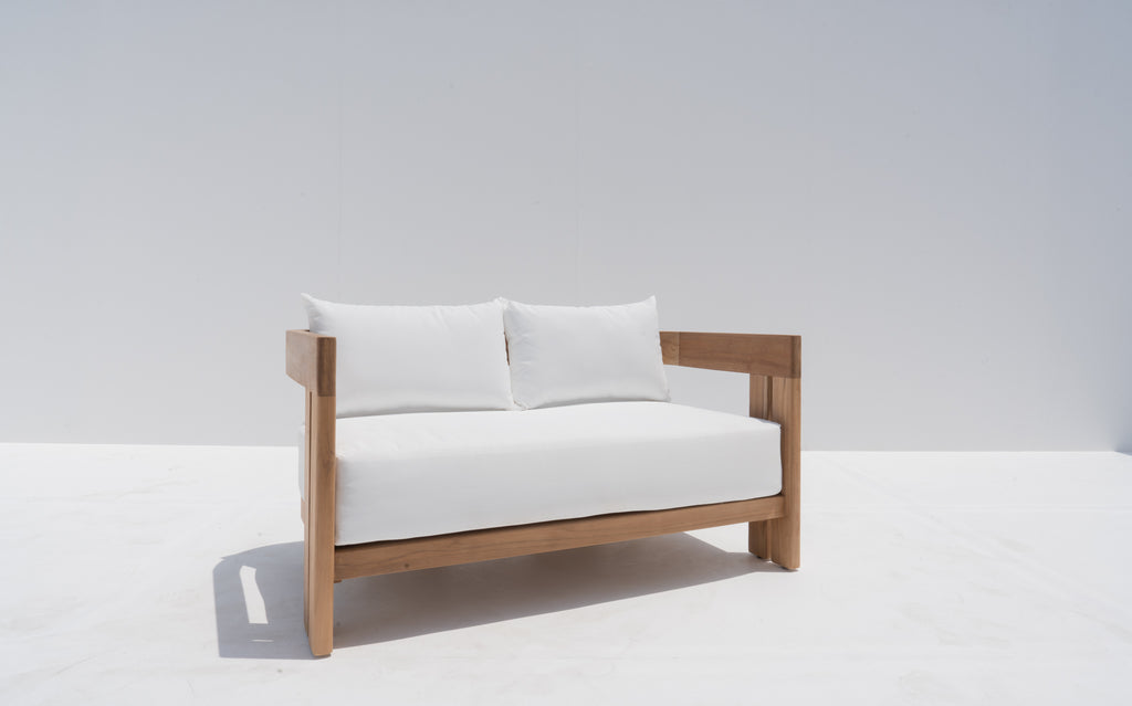 Toscana Teak 2-Seater Sofa Side view