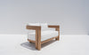 Toscana Teak 2-Seater Sofa Side view