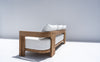 Toscana Teak 3 Seater Sofa Back view