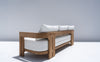 Toscana Teak 3 Seater Sofa Back view