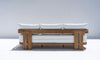 Toscana Teak 3 Seater Sofa Back view