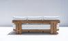 Toscana Teak 3 Seater Sofa Back view