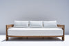 Toscana Teak 3 Seater Sofa Front view