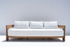 Toscana Teak 3 Seater Sofa Front view