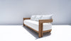 Toscana Teak 3 Seater Sofa Side view