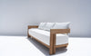Toscana Teak 3 Seater Sofa Side view