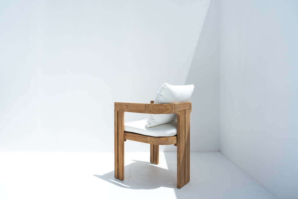Toscana Teak Dining Chair Back view 3