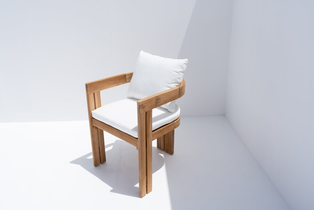 Toscana Teak Dining Chair Side view 3