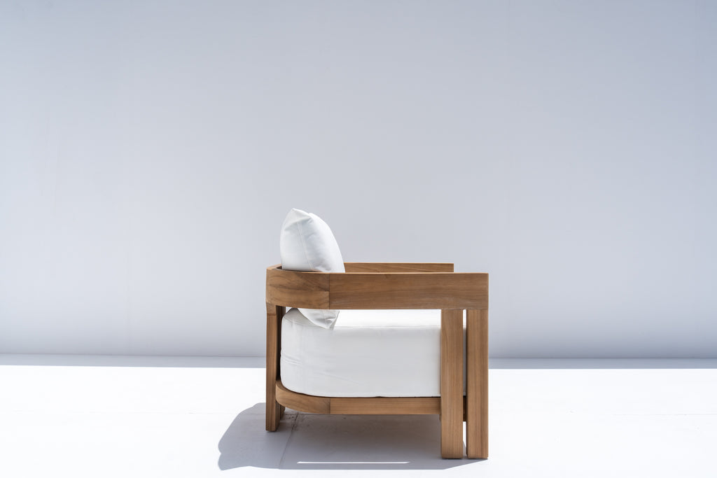 Toscana Teak Lounge Chair Side view