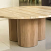 Travertine & Oak Coffee Table Customer Home