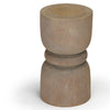 Twirl Teak Side Table Perspective View 2
