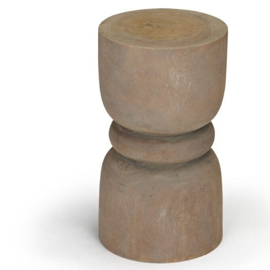 Twirl Teak Side Table Perspective View 2