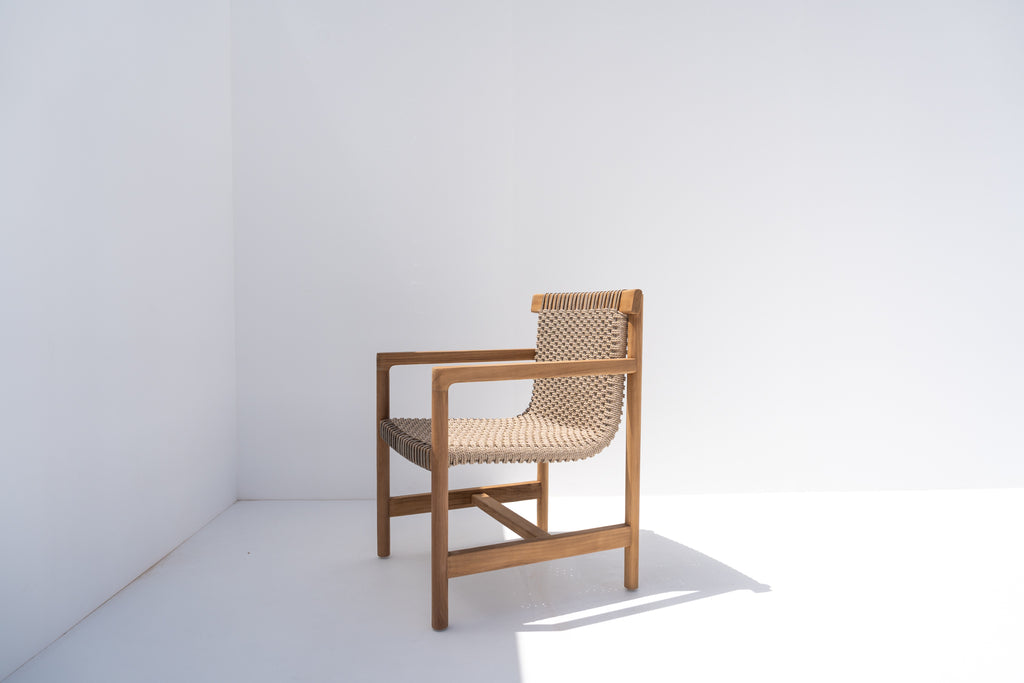 Valencia Outdoor Dining Chair Side view 2