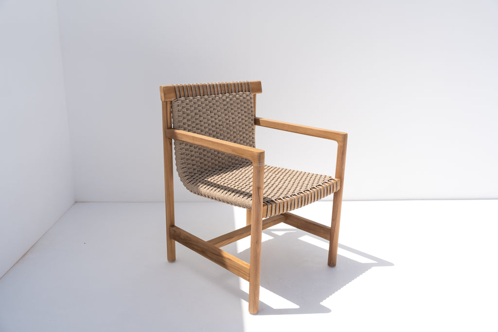 Valencia Outdoor Dining Chair Side view 3
