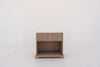 Valenza Marble & Oak Nightstand Front View 2