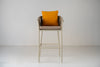 Vela Outdoor Bar Chair Front View 1