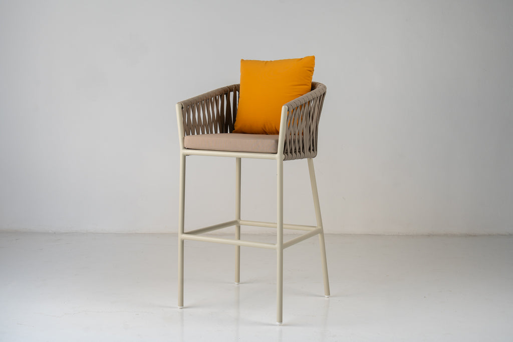 Vela Outdoor Bar Chair Perspective View 3